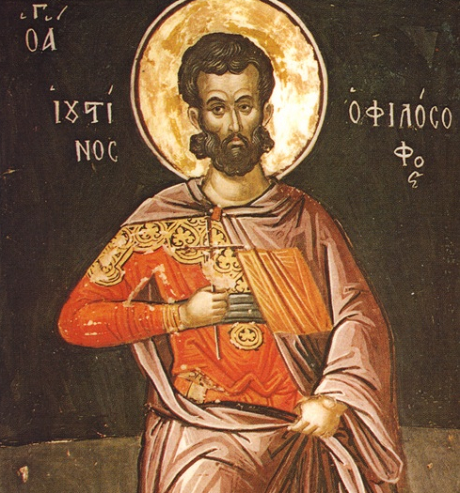 Saint Justin Martyr by Theophanes the Cretan