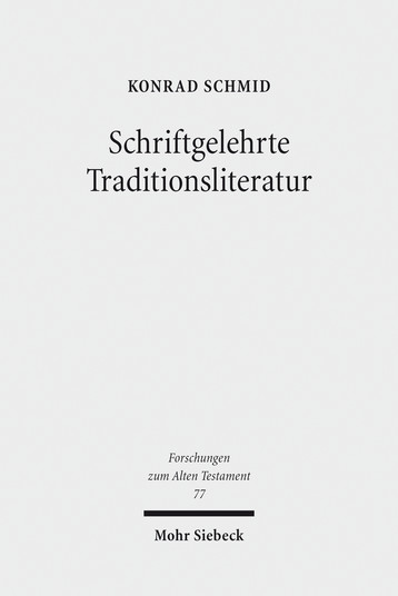 Cover Schriftgelehrte Traditionsliteratur