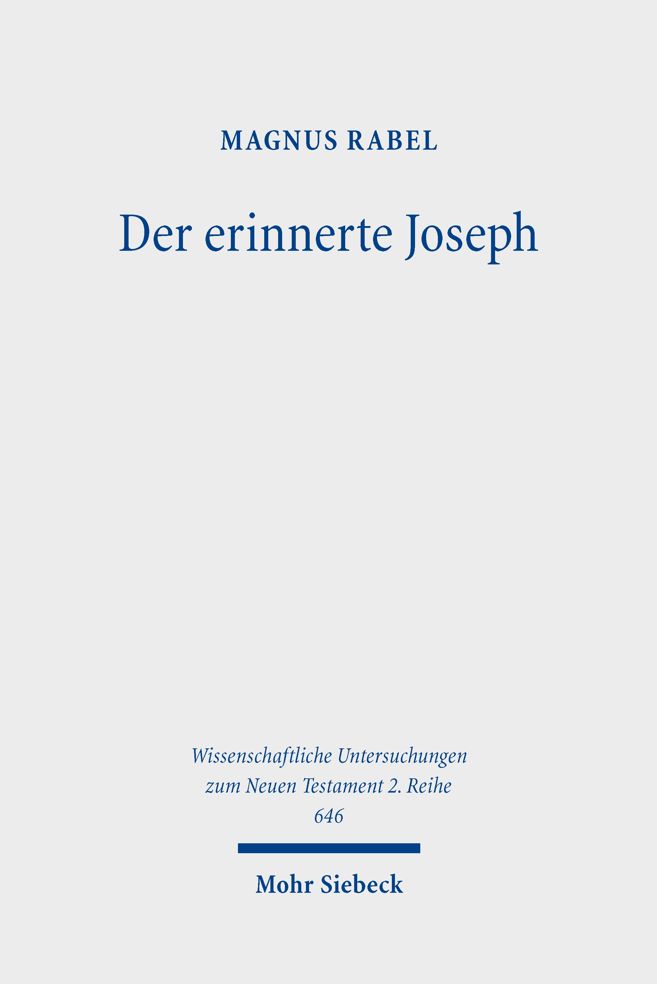 Buchcover, Der erinnerte Josef